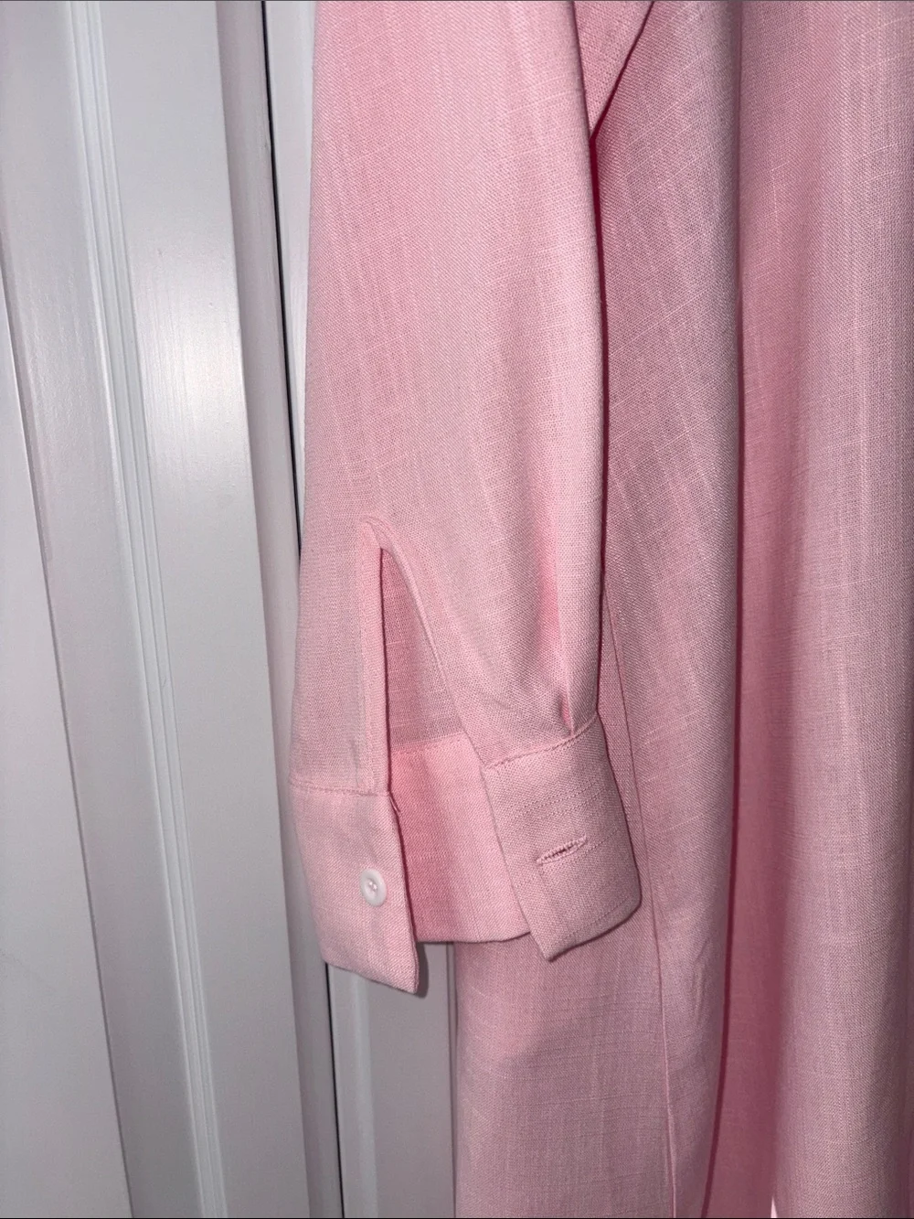 Light Pink Ruffle Neck Tunic - Picture 3 of 9
